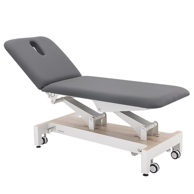 Łóżko kosmetyczne WEELKO® NUUNA® SENSE z uchylnym oparciem w górę i w dół | Leżanka NUUNA® FIZJO