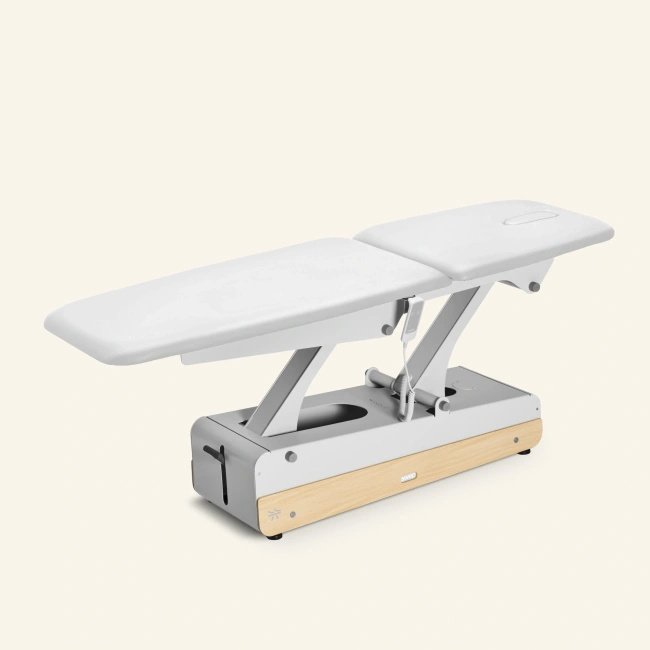 Leżanka kosmetyczna NAGGURA® SWOP 2L STARTER MASSAGE | Łóżko do fizykoterapii z pilotem i bezszwową tapicerką z technologią Permablok 3© odporną na bakterie, plamy i UV 