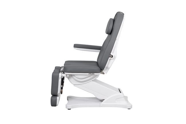 Fotel do pedicure WEELKO SERENITY® z ciemno szarą tapicerką