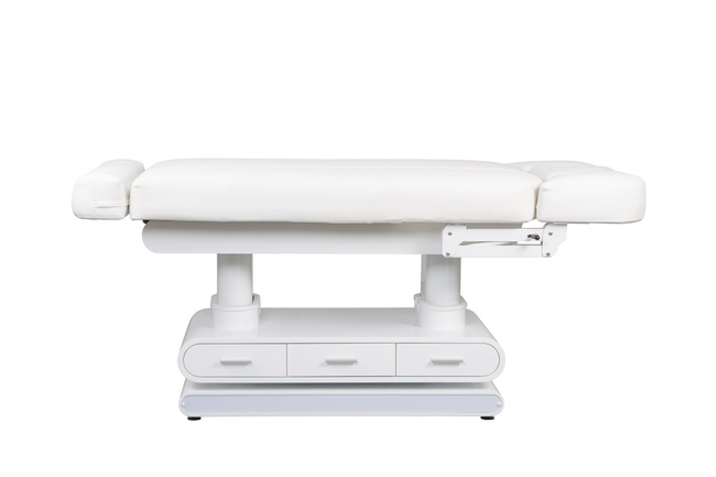 Leżanka kosmetyczna SPA WEELKO® POST z ULTRA KOMFORTOWYM grubym podgrzewanym materacem i szufladami w podstawie