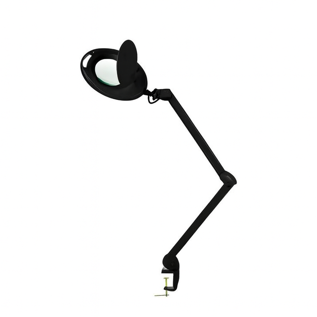 CZARNA lampa lupa WEELKO MEGA+ na statywie BEZCIENIOWA