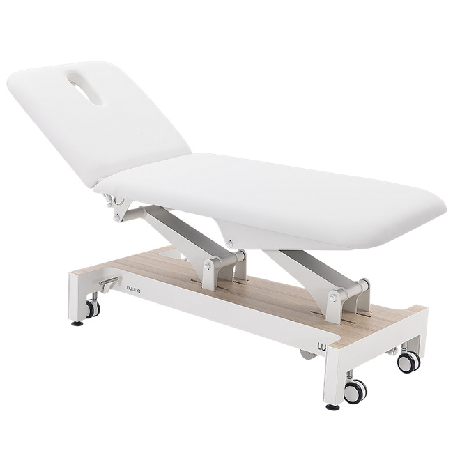 Łóżko kosmetyczne WEELKO® NUUNA® SENSE z uchylnym oparciem w górę i w dół | Leżanka NUUNA® FIZJO