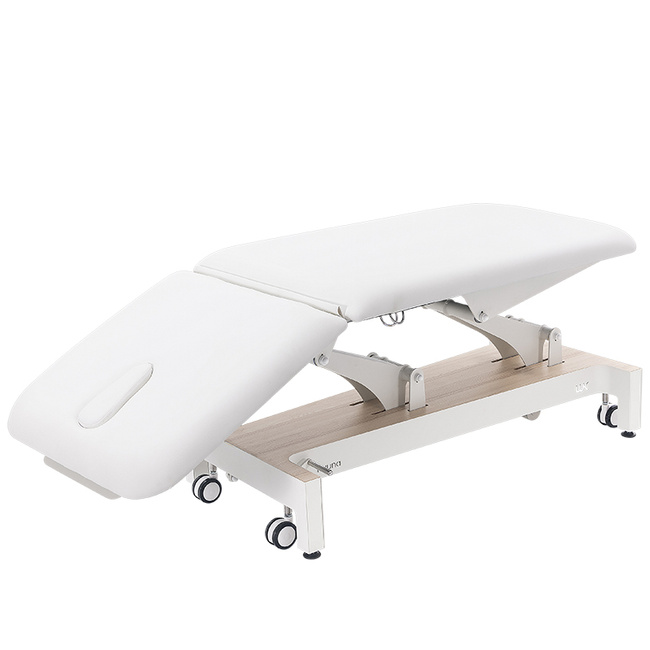 Łóżko kosmetyczne WEELKO® NUUNA® SENSE z uchylnym oparciem w górę i w dół | Leżanka NUUNA® FIZJO
