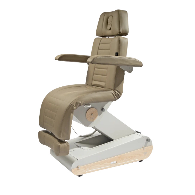 Fotel kosmetyczny NAGGURA® SWOP B4 UP GR z podgrzewanym materacem i tapicerką SOFT PU NAGGURA® SKIN odporną na wirusy, plamy i UV | 3 kolory 