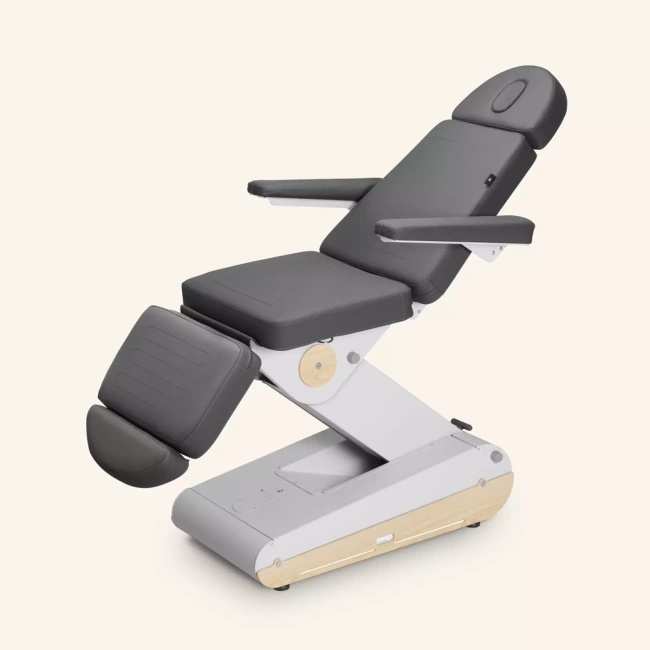 Fotel kosmetyczny NAGGURA® SWOP B4 PRO podświetlany z tapicerką  Naggura® Skin z technologią Permablok 3© odporną na bakterie, plamy i UV | bez lub z podgrzewaniem | Fotel medyczny