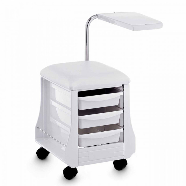 Pomocnik kosmetyczny ARTECNO® MINI MANI | Taboret kosmetyczny z szufladami