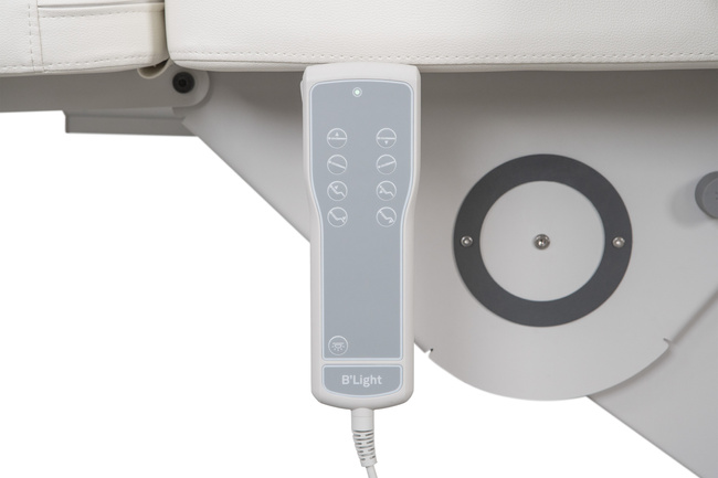 Fotel kosmetyczny WEELKO® B-LIGHT 502 elektryczny z pilotem i podświetleniem LED