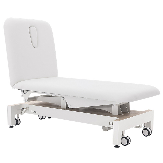 Łóżko kosmetyczne WEELKO® NUUNA® SENSE z uchylnym oparciem w górę i w dół | Leżanka NUUNA® FIZJO