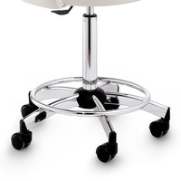 Taboret kosmetyczny ARTECNO® ZENITH z ciemną tapicerką