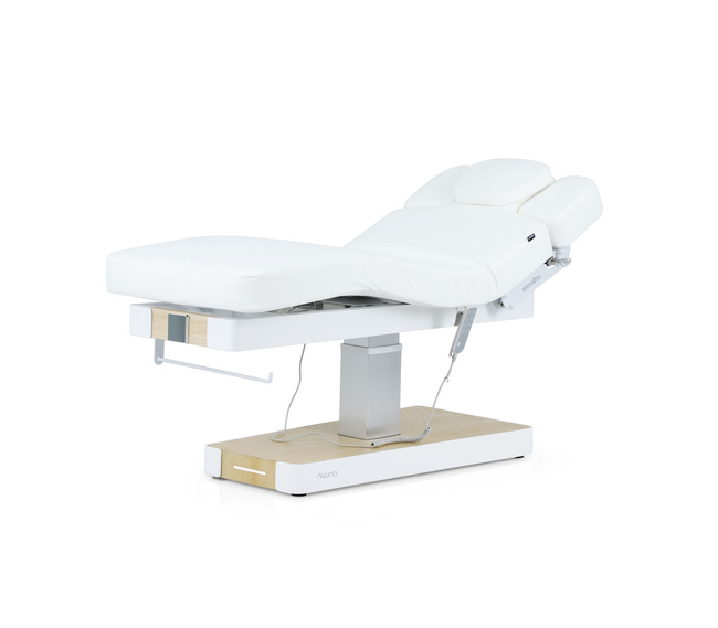 Łóżko kosmetyczne SPA WEELKO® NUUNA® FEEL 3 z podgrzewanym materacem, sterowana ekranem dotykowym, pilotem ręcznym i nożnym