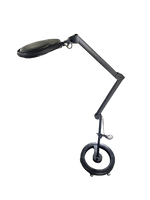 CZARNA lampa lupa WEELKO MEGA+ na statywie BEZCIENIOWA