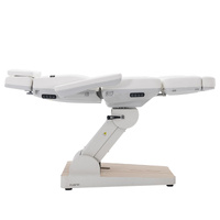 Fotel kosmetyczny WEELKO® NUUNA® CARE 4 PLUS obrotowy 180° z pełno ruchomym zagłówkiem i podświetleniem | bez lub z podgrzewanym materacem