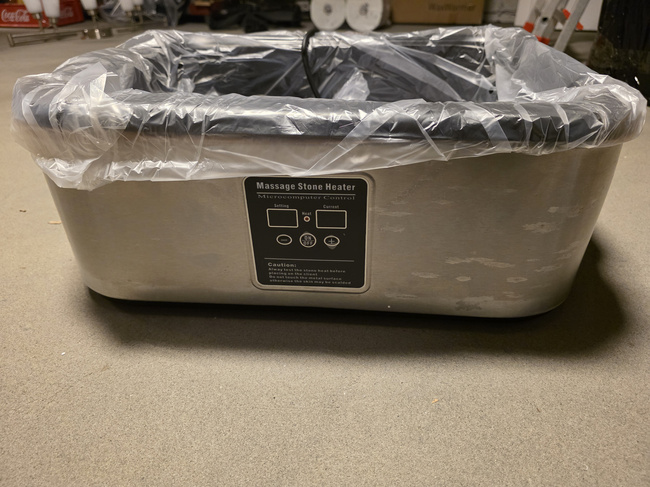 Podgrzewacz WEELKO® CHILL SPA do kamieni do masażu Cyfrowy 18L | uszkodzona obudowa - w pełni sprawny