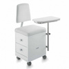 Mobilne stanowisko ARTECNO® MANI BEAUTY do manicure | Taboret kosmetyczny z drewna z szufladami