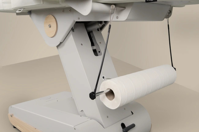 Fotel kosmetyczny NAGGURA® SWOP B4 PRO podświetlany z tapicerką  Naggura® Skin z technologią Permablok 3© odporną na bakterie, plamy i UV | bez lub z podgrzewaniem | Fotel medyczny