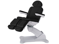 Fotel do pedicure MEDIZIO EDERA E3 z pilotem i podgrzewanym materacem | tapicerka GRAVEL