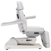 Fotel kosmetyczny WEELKO® NUUNA® CARE 4 PLUS obrotowy 180° z pełno ruchomym zagłówkiem i podświetleniem | bez lub z podgrzewanym materacem