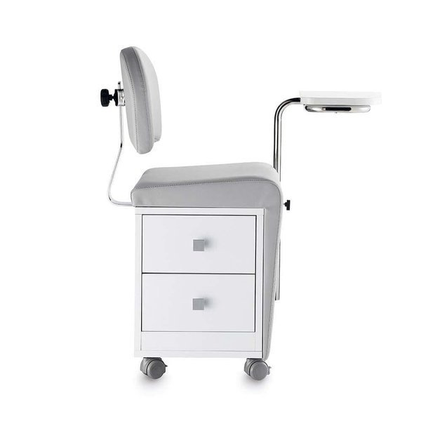 Mobilne stanowisko ARTECNO® ELITA do manicure | Taboret + stolik kosmetyczny mobilny