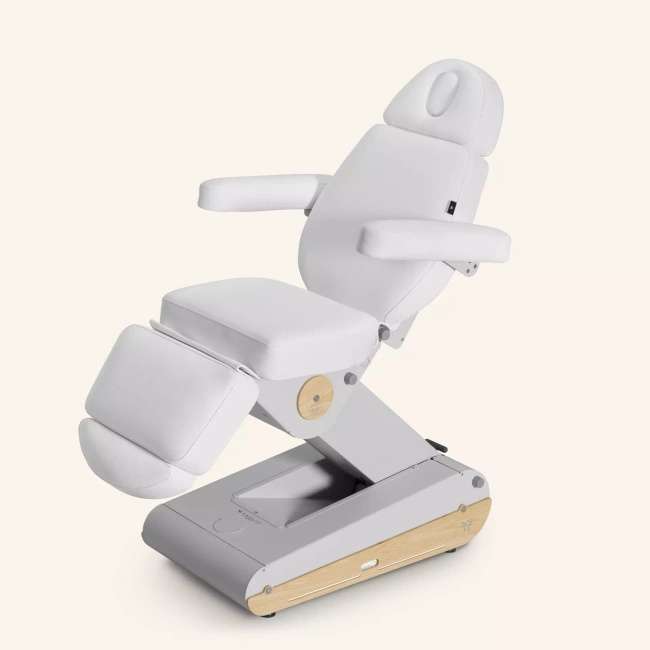 Fotel kosmetyczny NAGGURA® SWOP B4 UP z podgrzewanym materacem z pianką MEMORY i super miękką tapicerką SOFT PU NAGGURA® SKIN | 3 kolory 