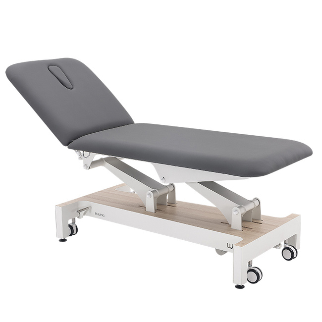 Łóżko kosmetyczne WEELKO® NUUNA® SENSE z uchylnym oparciem w górę i w dół | Leżanka NUUNA® FIZJO