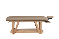 Łóżko do masażu WEELKO® ROOTS z bezową tapicerką