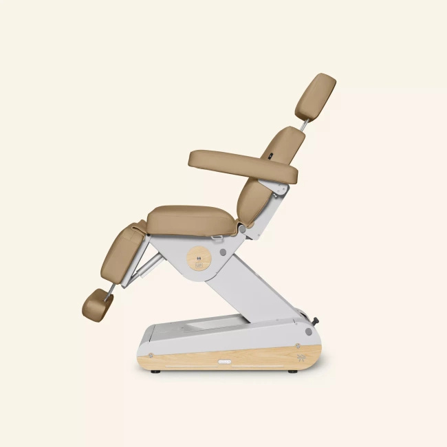 Fotel kosmetyczny NAGGURA® SWOP B4 UP z podgrzewanym materacem z pianką MEMORY i super miękką tapicerką SOFT PU NAGGURA® SKIN | 3 kolory 