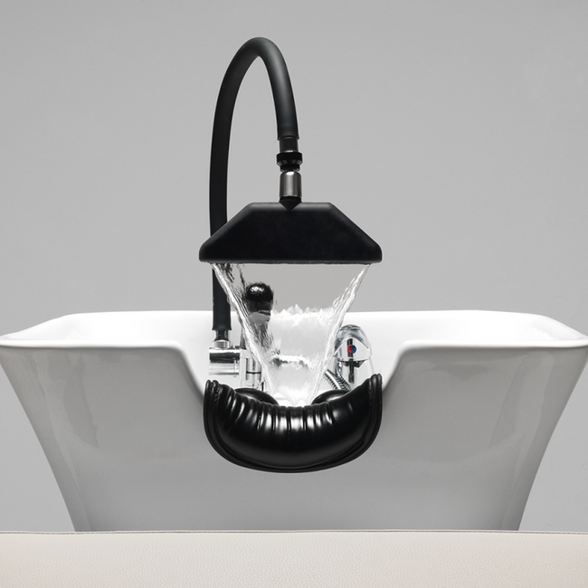 Myjka fryzjerska ARTECNO® OLIMPO SPA SUPER RELAX AIR MASSAGE - HEAD SPA z masażem powietrznym, elektrycznym podnóżkiem i WODOSPADEM z RECYKLINGIEM