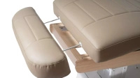 Łóżko kosmetyczne SPA NAGGURA® SWOP S4 GR z podgrzewaniem, tapicerką SOFT PU i podłokietnikami TwinLift®  | gruby i szeroki materac z pianką MEMORY
