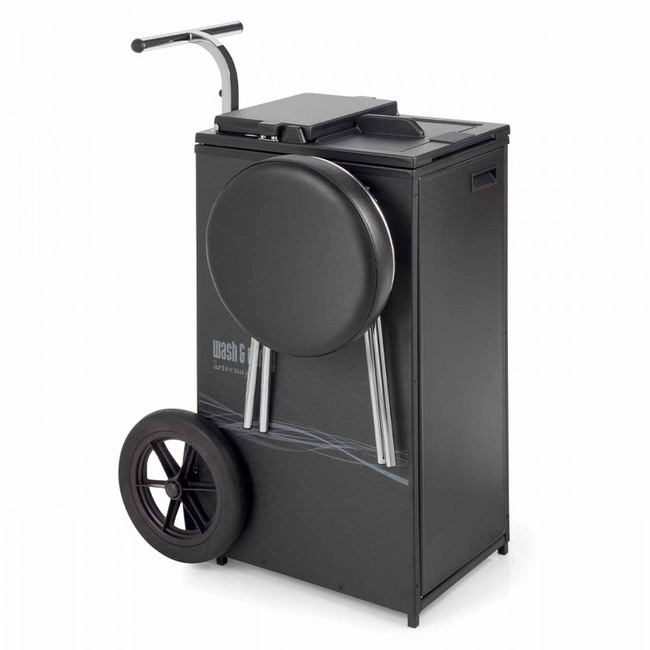 Myjka fryzjerska ARTECNO® WASH&CARRY mobilna + TABORET fryzjerski