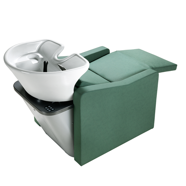 Myjnia fryzjerska ARTECNO® OLIMPO AIR MASSAGE - HEAD SPA z masażem powietrznym, wodospadem dla włosów i elektrycznie wysuwanym podnóżkiem