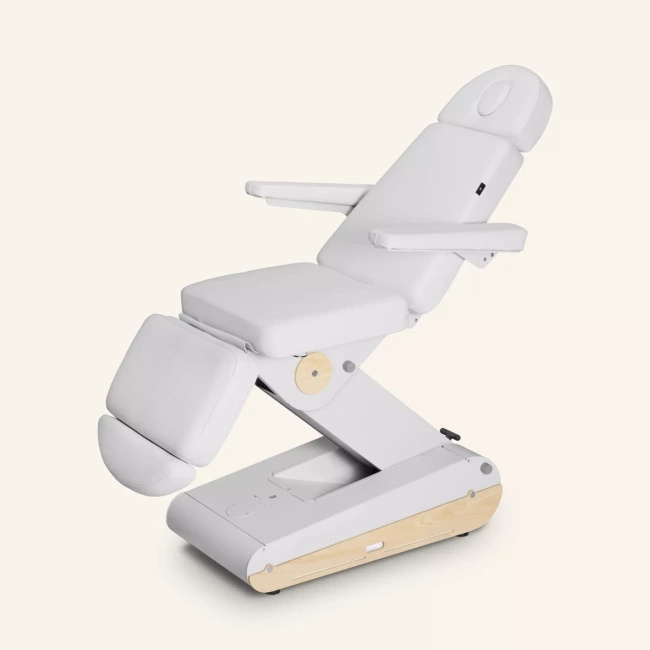 Fotel kosmetyczny NAGGURA® SWOP B4 PRO podświetlany z tapicerką  Naggura® Skin z technologią Permablok 3© odporną na bakterie, plamy i UV | bez lub z podgrzewaniem | Fotel medyczny