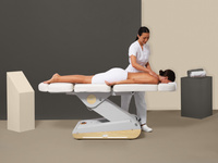 Fotel kosmetyczny NAGGURA® SWOP B4 PRO podświetlany z tapicerką  Naggura® Skin z technologią Permablok 3© odporną na bakterie, plamy i UV | bez lub z podgrzewaniem | Fotel medyczny