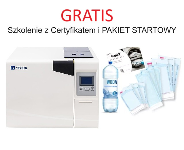 Autoklaw YESON E BLACK LED kl. B z drukarką 8L,12L,18L,22L i PASZPORTEM | GRATIS SZKOLENIE