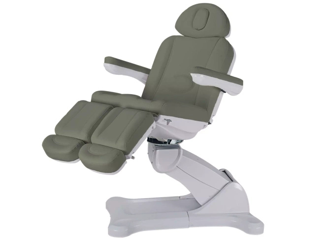 Fotel podologiczno-kosmetyczny obrotowy 120° MEDIZIO EDERA E5 | bez lub z podgrzewanym materacem | wysyłka 24h