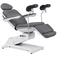 Fotel kosmetyczny WEELKO® SIMUS GYN obrotowy 110° z podpórkami ginekologicznymi i pełno ruchomym zagłówkiem