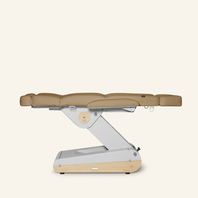 Fotel kosmetyczny NAGGURA® SWOP B4 UP GR z podgrzewanym materacem i tapicerką SOFT PU NAGGURA® SKIN odporną na wirusy, plamy i UV | 3 kolory 