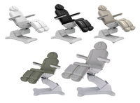 Fotel podologiczno-kosmetyczny obrotowy 120° MEDIZIO EDERA E5 | bez lub z podgrzewanym materacem | wysyłka 24h