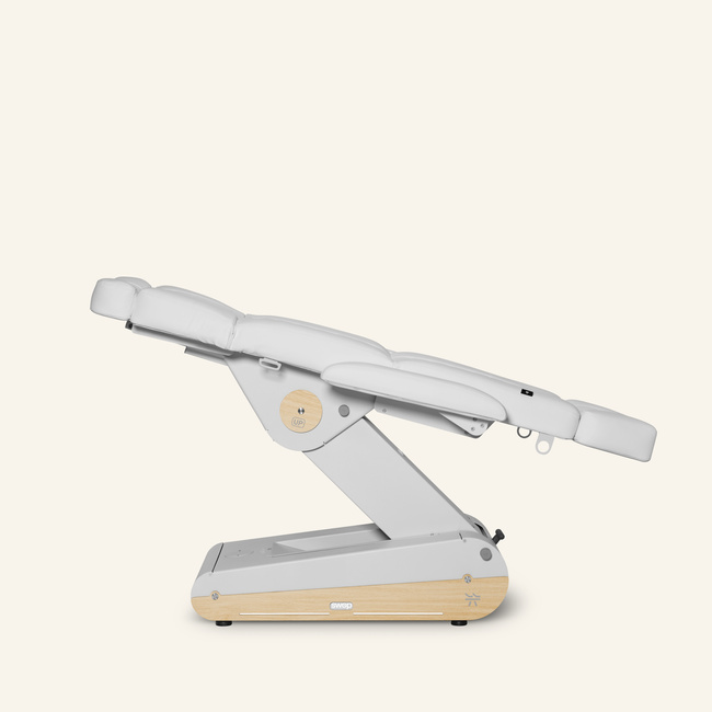 Fotel kosmetyczny NAGGURA® SWOP B4 UP GR z podgrzewanym materacem i tapicerką SOFT PU NAGGURA® SKIN odporną na wirusy, plamy i UV | 3 kolory 