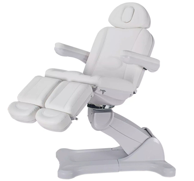 Fotel podologiczno-kosmetyczny obrotowy 120° MEDIZIO EDERA E5 | bez lub z podgrzewanym materacem | wysyłka 24h