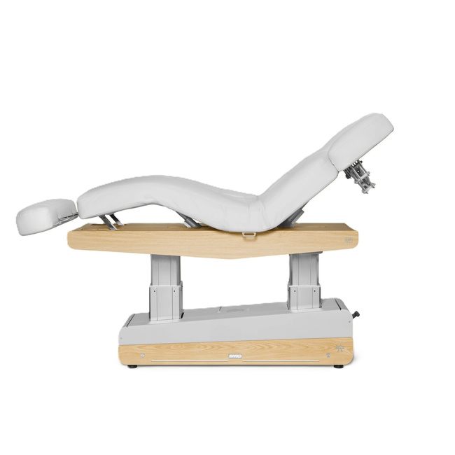 Łóżko kosmetyczne SPA NAGGURA® SWOP S4 GR z podgrzewaniem, tapicerką SOFT PU i podłokietnikami TwinLift®  | gruby i szeroki materac z pianką MEMORY