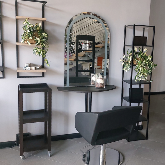 Stolik fryzjerski ARTECNO® ECO SMALL z drewna na kółkach | ECO LINE