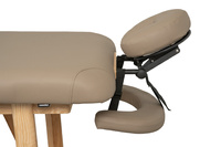 Łóżko do masażu WEELKO® ROOTS z bezową tapicerką