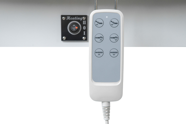 Leżanka kosmetyczna SPA WEELKO® POST z ULTRA KOMFORTOWYM grubym podgrzewanym materacem i szufladami w podstawie