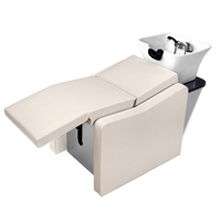 Myjnia fryzjerska ARTECNO® OLIMPO SPA SUPER RELAX AIR MASSAGE - HEAD SPA z masażem powietrznym, elektrycznym podnóżkiem i wodospadem